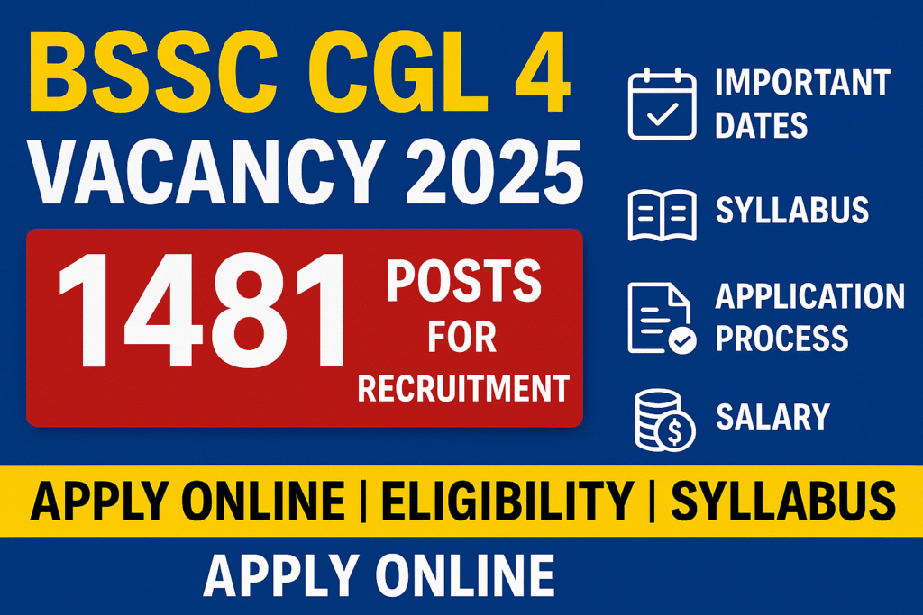 BSSC CGL 4 Vacancy 2025