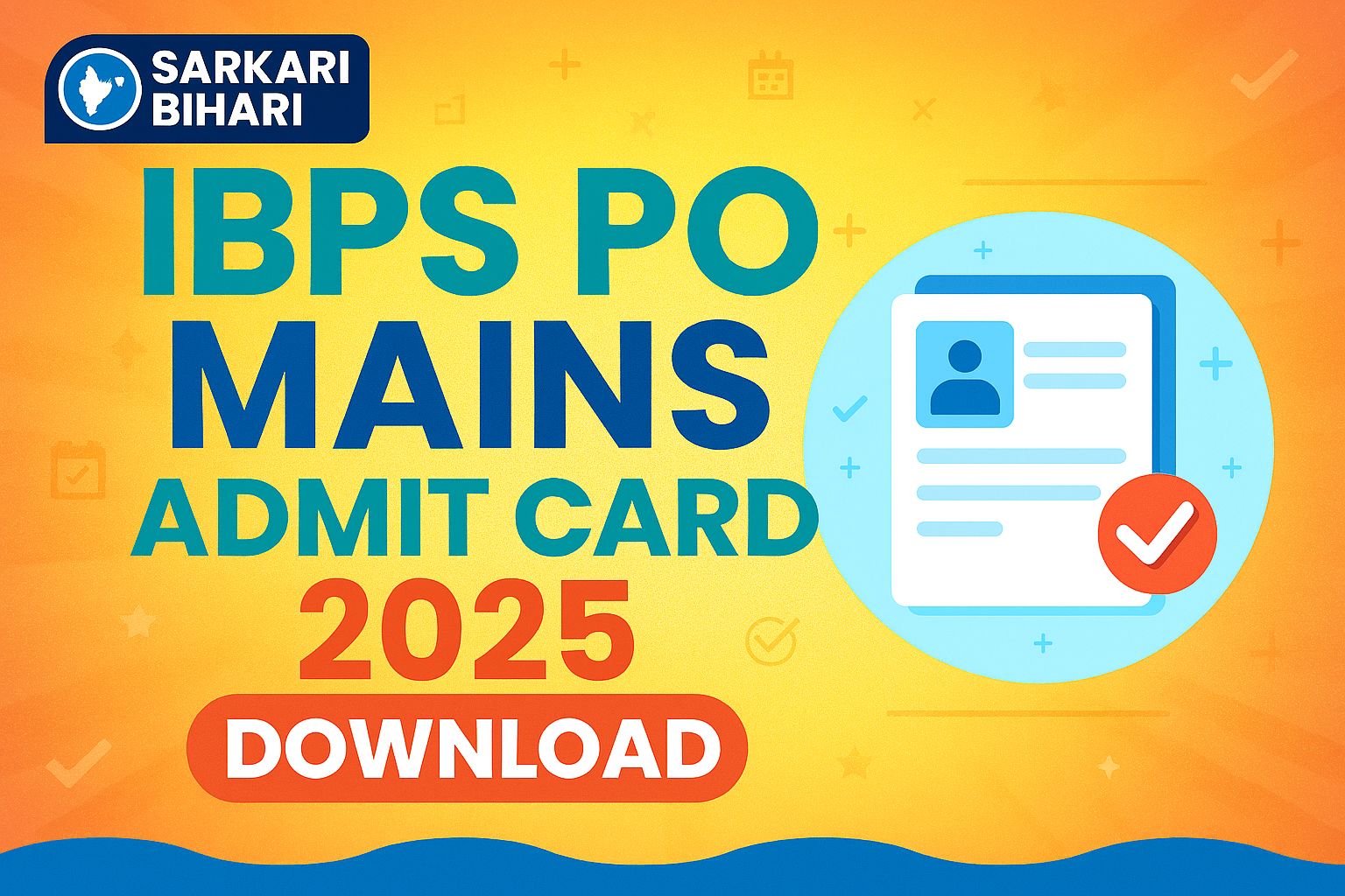 IBPS PO Mains Admit Card