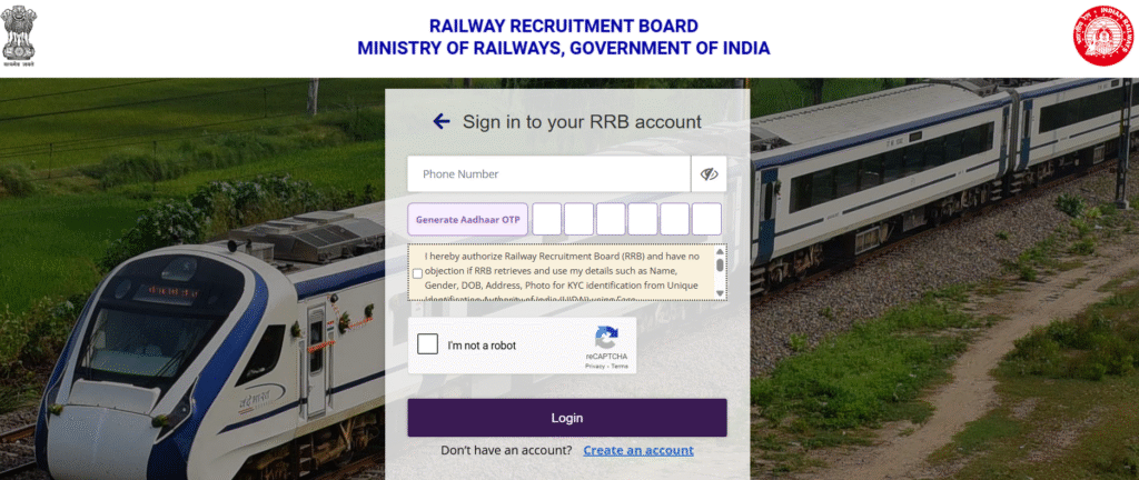 RRB NTPC Inter Level Vacancy