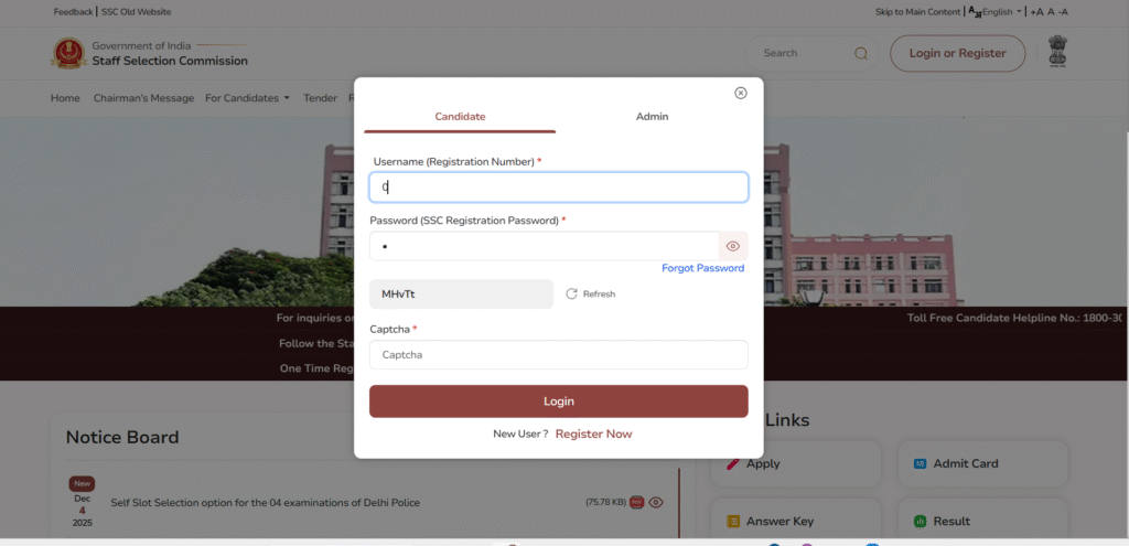 SSC CPO Admit Card 2025