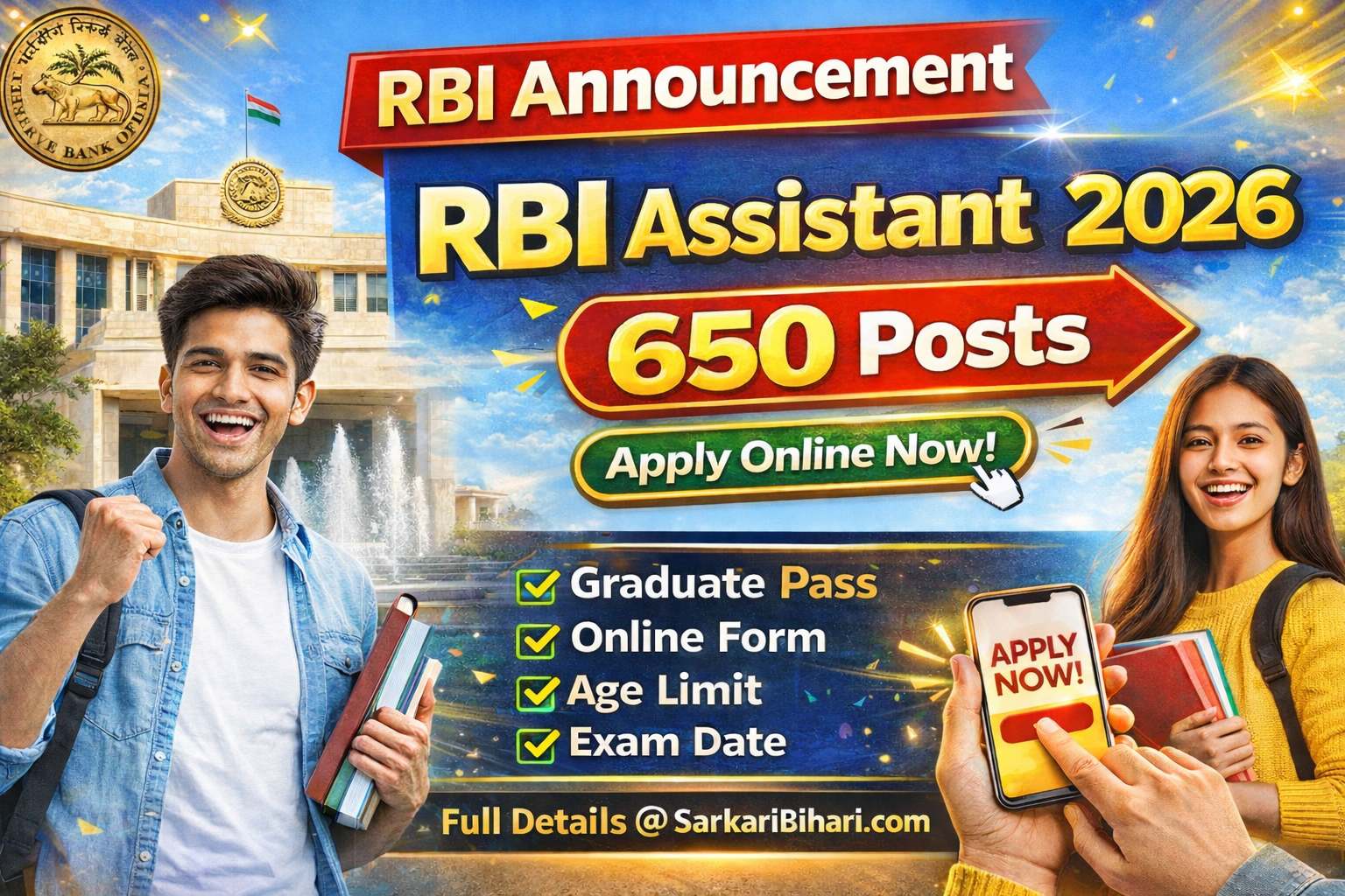 RBI Assistant Recruitment 2026