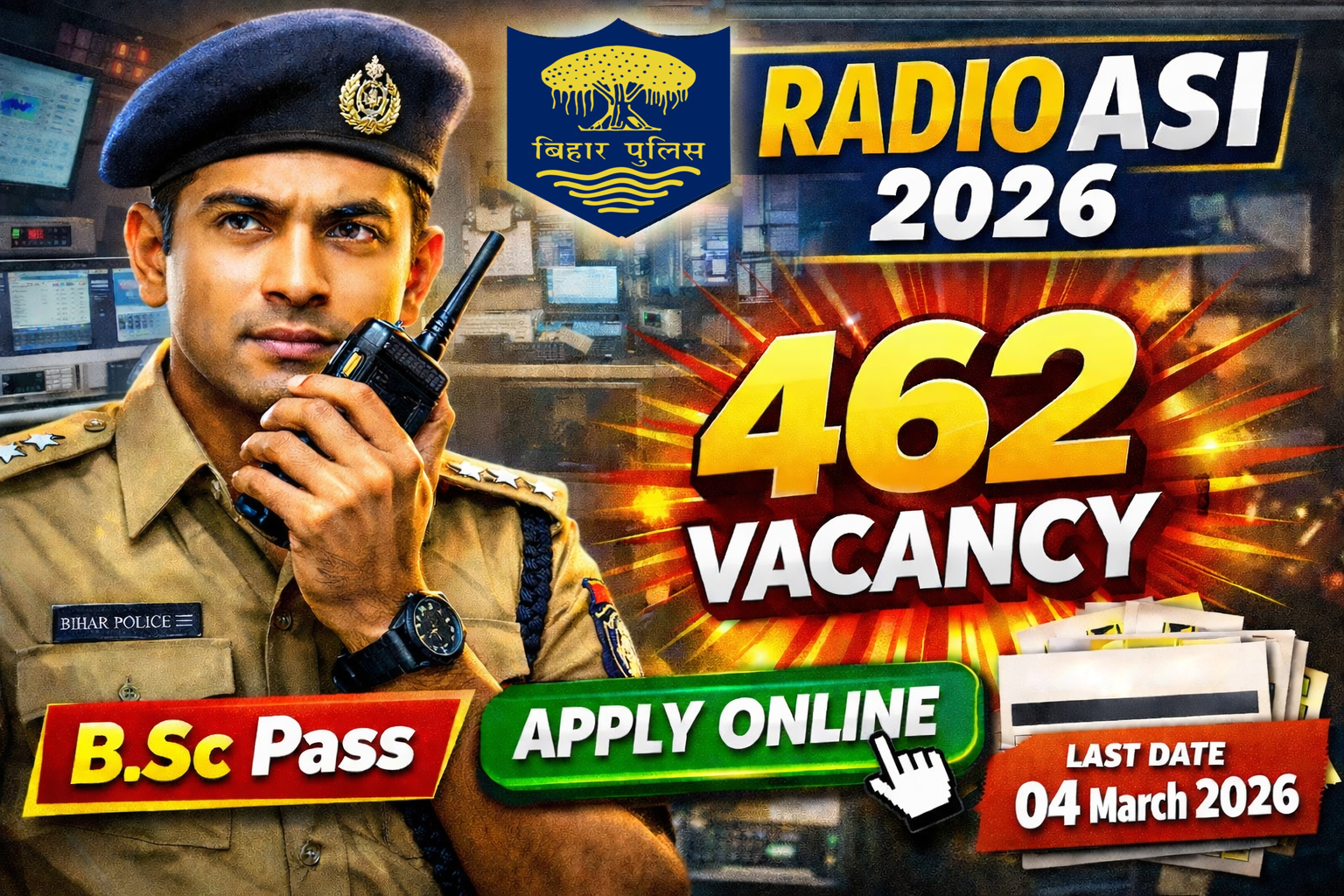 Bihar Police Radio Assistant Sub Inspector