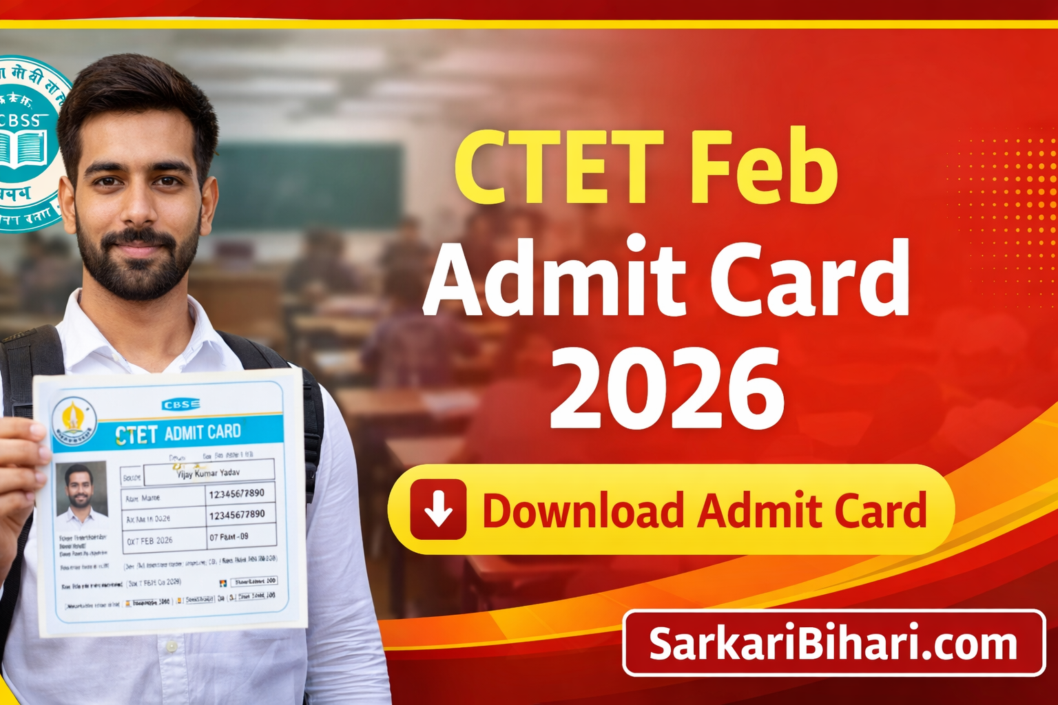 CTET Feb Admit Card 2026