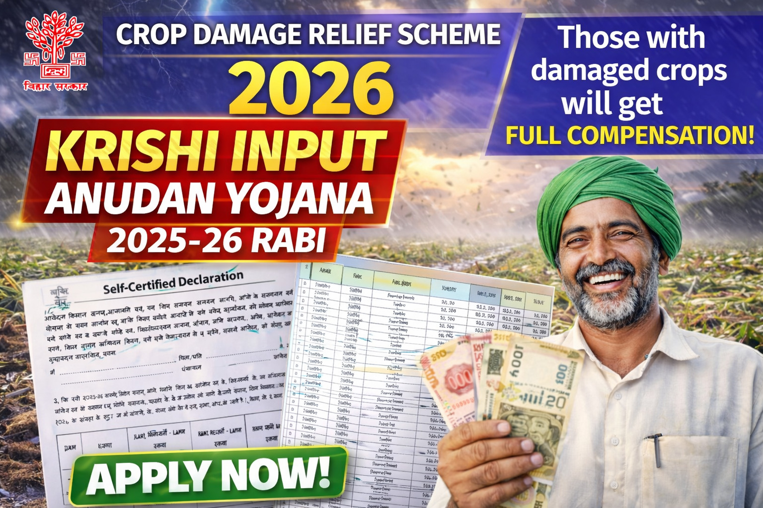 Krishi Input Anudan Yojana 2025-26 Rabi