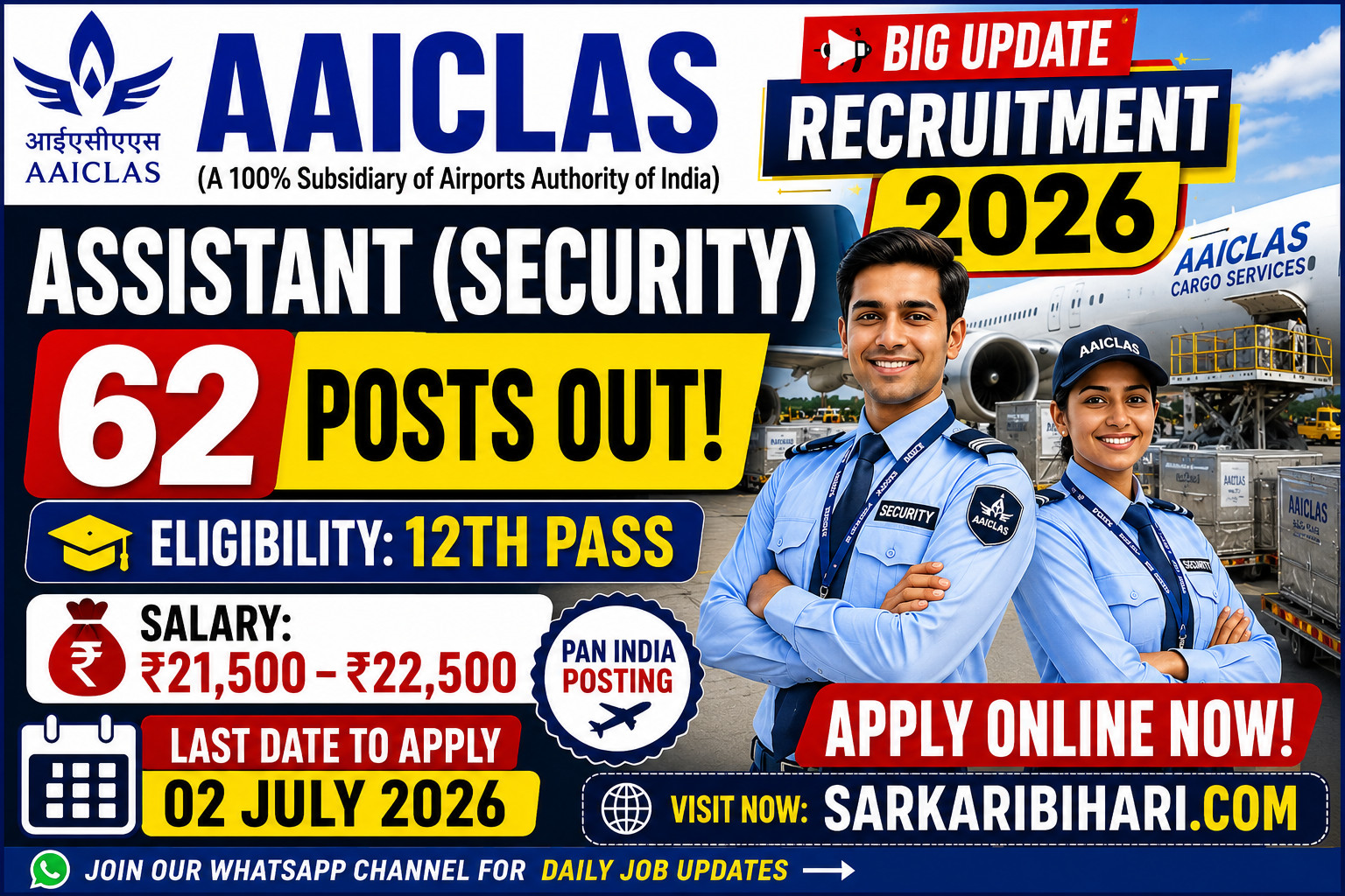 AAICLAS Assistant Security Recruitment 2026