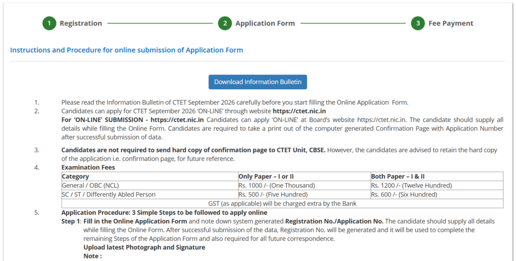 CTET September 2026