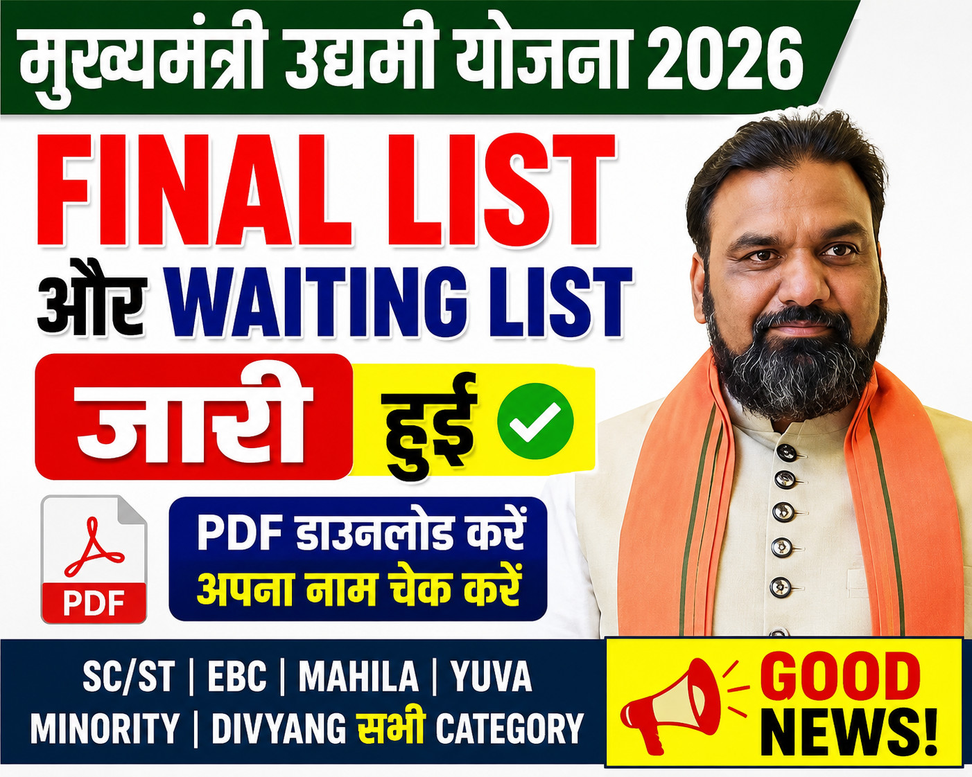 Mukhyamantri Udyami Yojana 2026