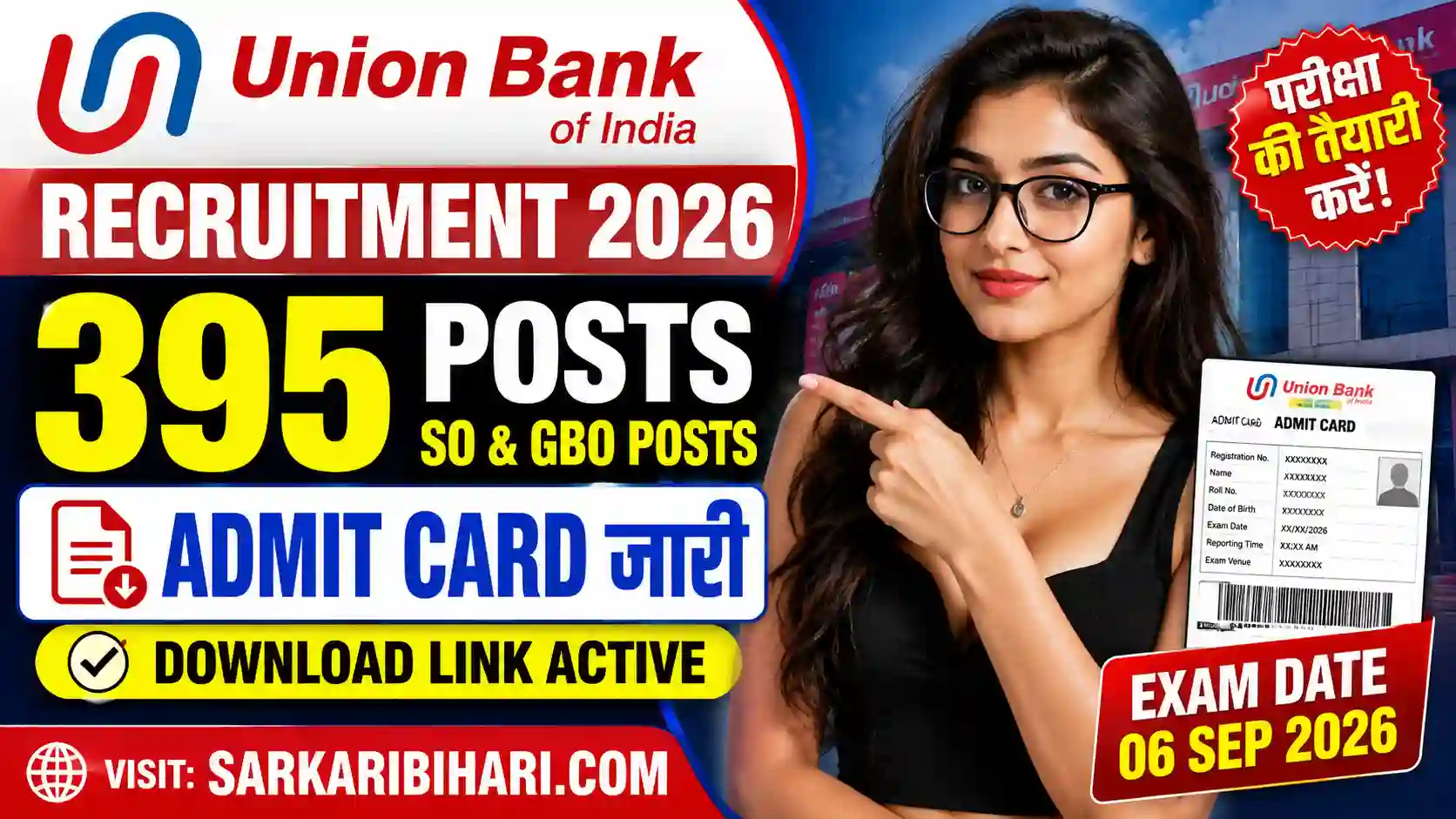 Union Bank of India Recruitment 2026 Union Bank SO Recruitment 2026 Union Bank Officer Vacancy 2026 Union Bank Apply Online 2026 Union Bank of India Admit card