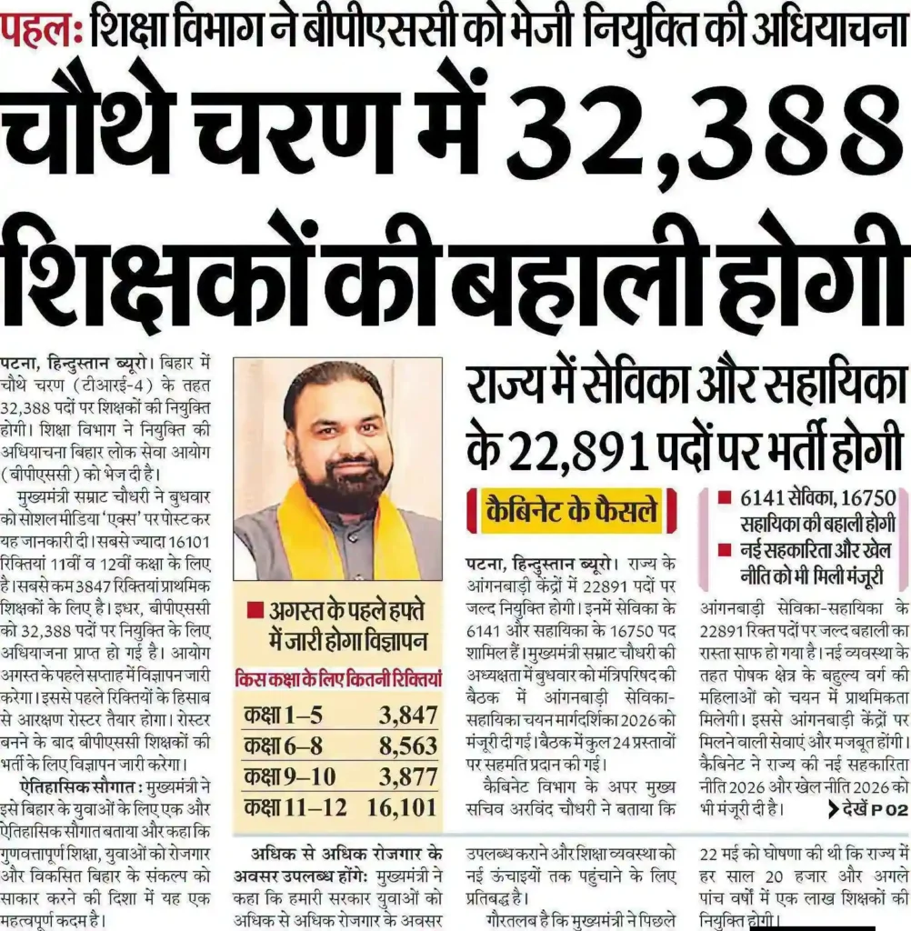BPSC TRE 4 Notification 2026
BPSC TRE 4 Vacancy 2026
BPSC TRE 4 Online Apply
TRE 4 Notification 2026
bpsc tre 4
