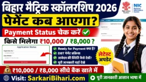 Bihar Medhasoft Scholarship Payment 2026 Bihar Scholarship Payment Status Medhasoft Scholarship Status Bihar Matric Scholarship 2026