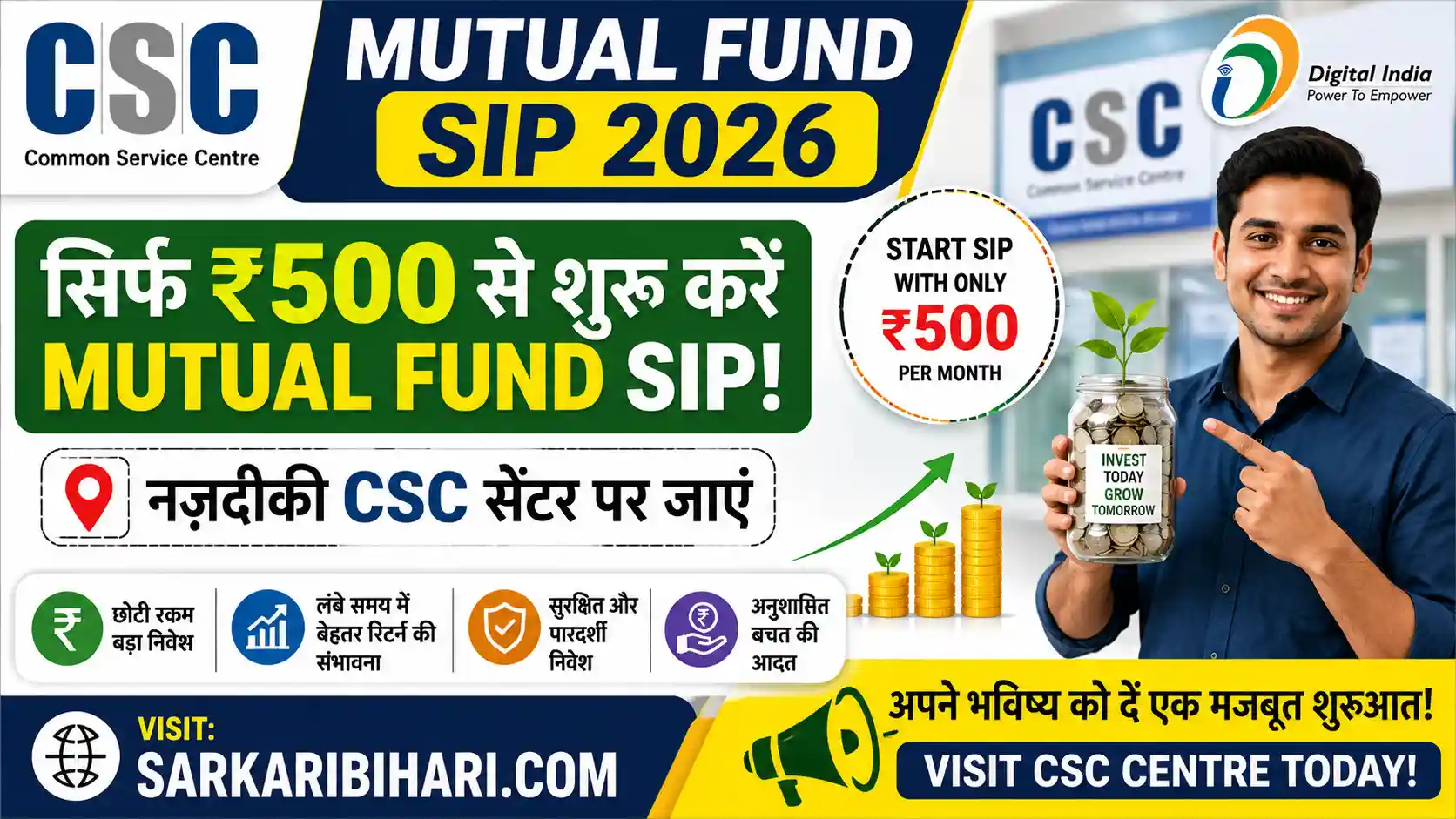 CSC Mutual Fund SIP Online CSC Mutual Fund CSC NPS Scheme 2026 CSC Mutual Fund Registration